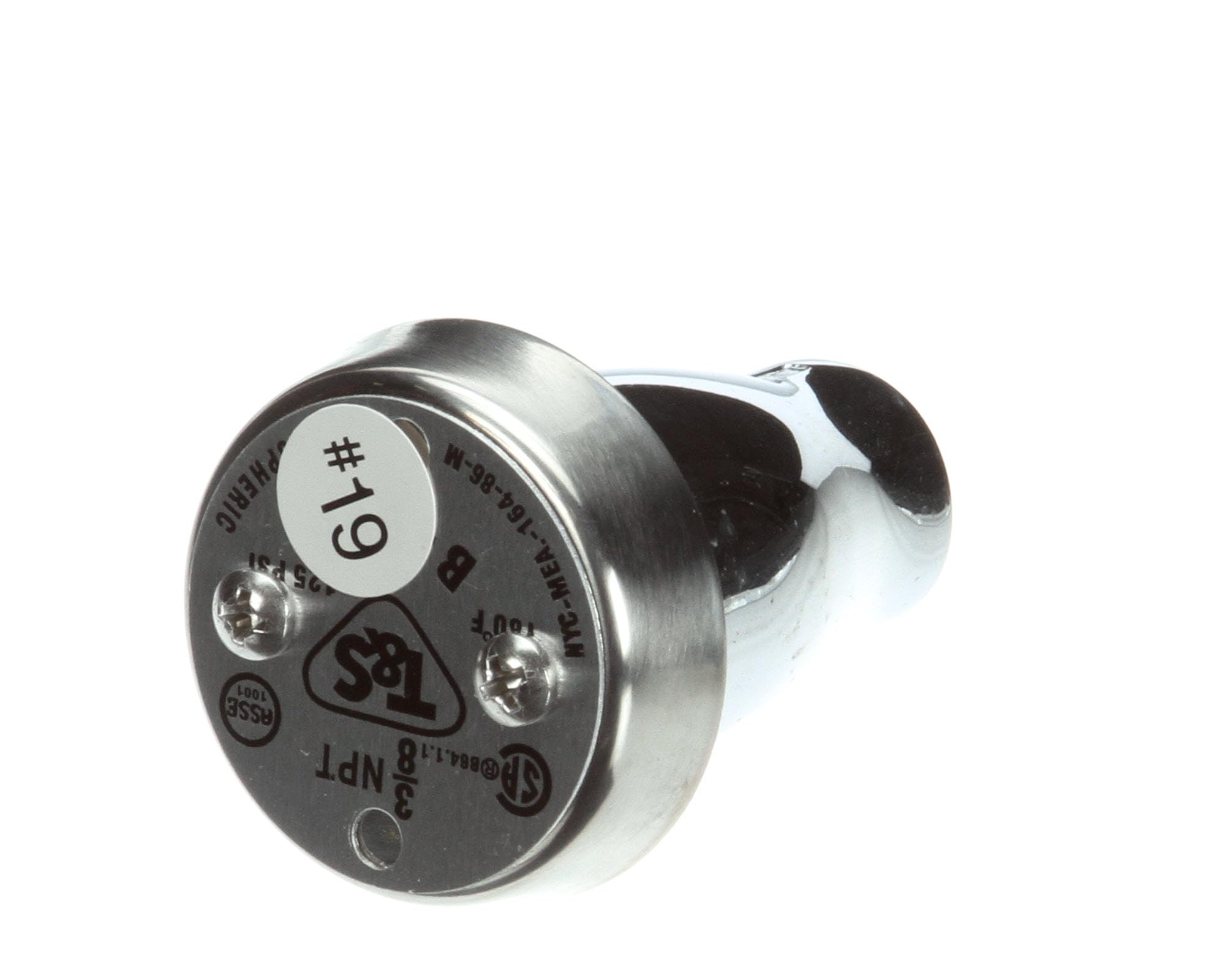 T&S Brass B-0968 Chrome Atmospheric Vacuum Breaker Assembly - Premium Backflow Preventer for Plumbing & Irrigation Systems | Perfect for Outdoor Faucets, Garden Hoses & Water Supply Lines