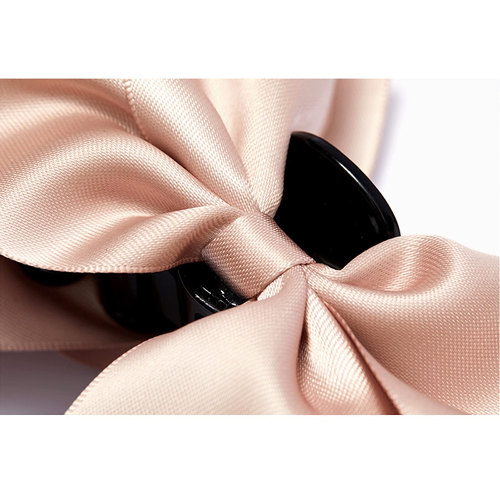 Korean Style Shark Clip Hair Claw - Elegant Lotus Pink Bow Grip Ponytail & Braid Hair Clip for Women | Perfect for Office, Wedding, Party & Daily Hairstyles