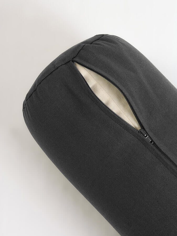 Organic Cotton Buckwheat Meditation Bolster Cushion for Yoga & Zen Relaxation - Perfect for Yoga Studios, Home Meditation & Stress Relief
