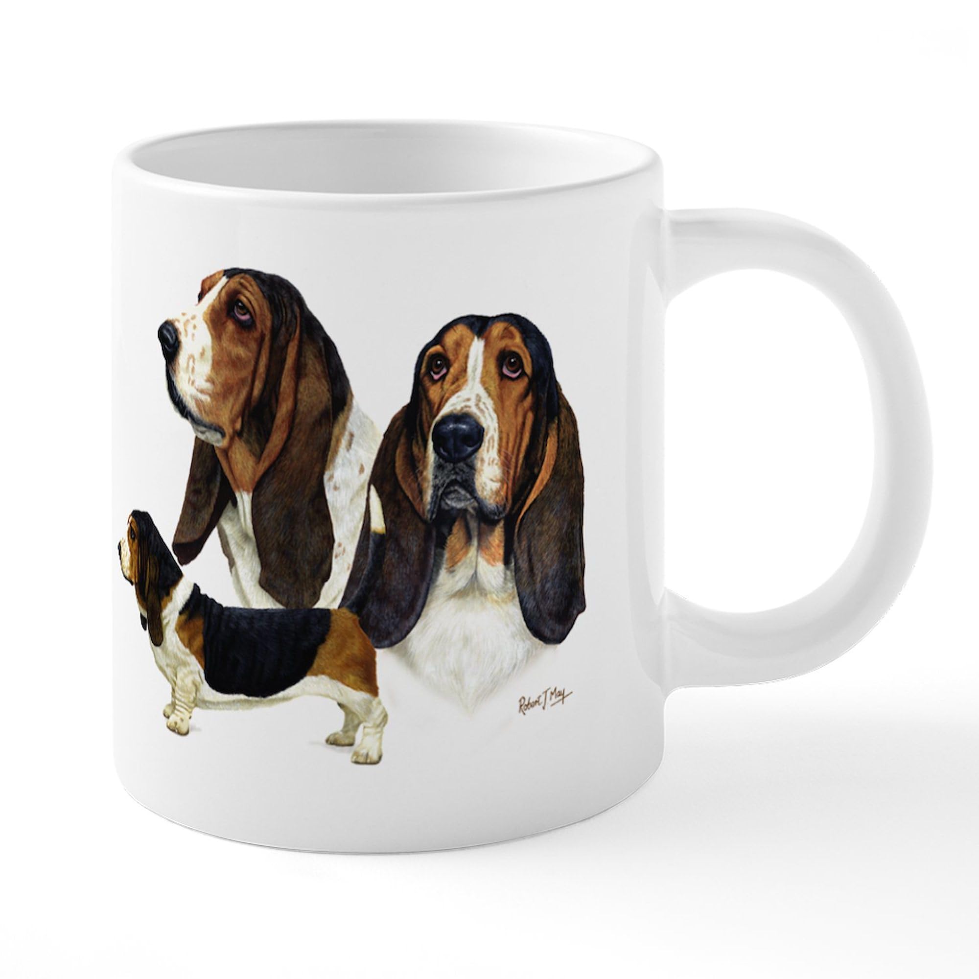 Basset Hound Coffee Mug - 20oz Large Ceramic Mega Mug for Tea & Hot Drinks - Perfect Gift for Dog Lovers & Home Office Use