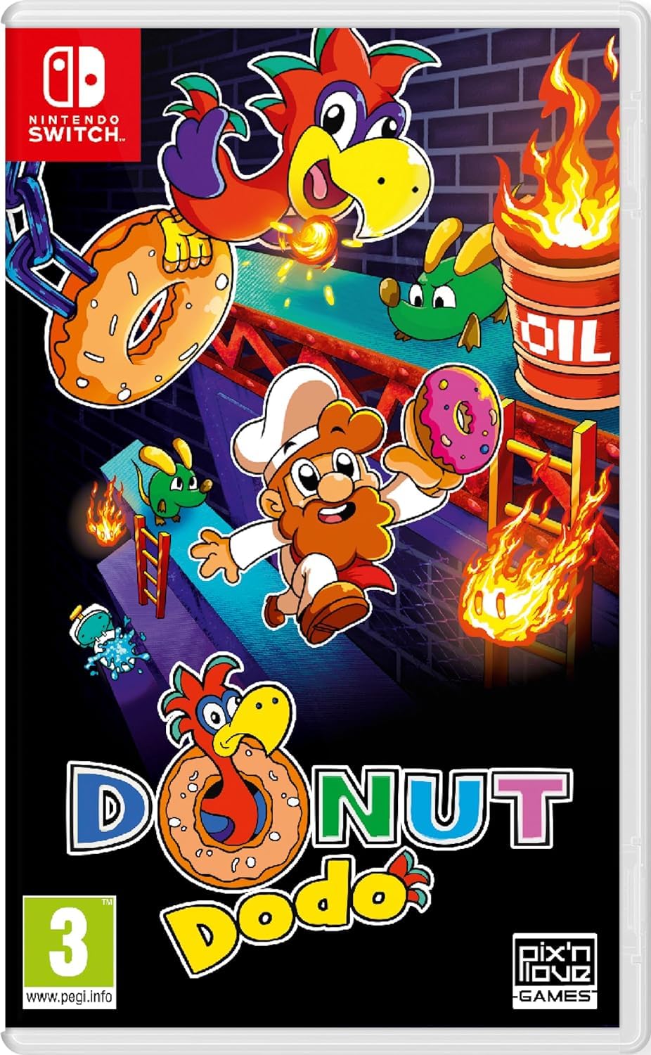 Donut Dodo - Fun Arcade Game for Nintendo Switch | Classic Retro Style Action | Perfect for Family Game Nights & Party Entertainment