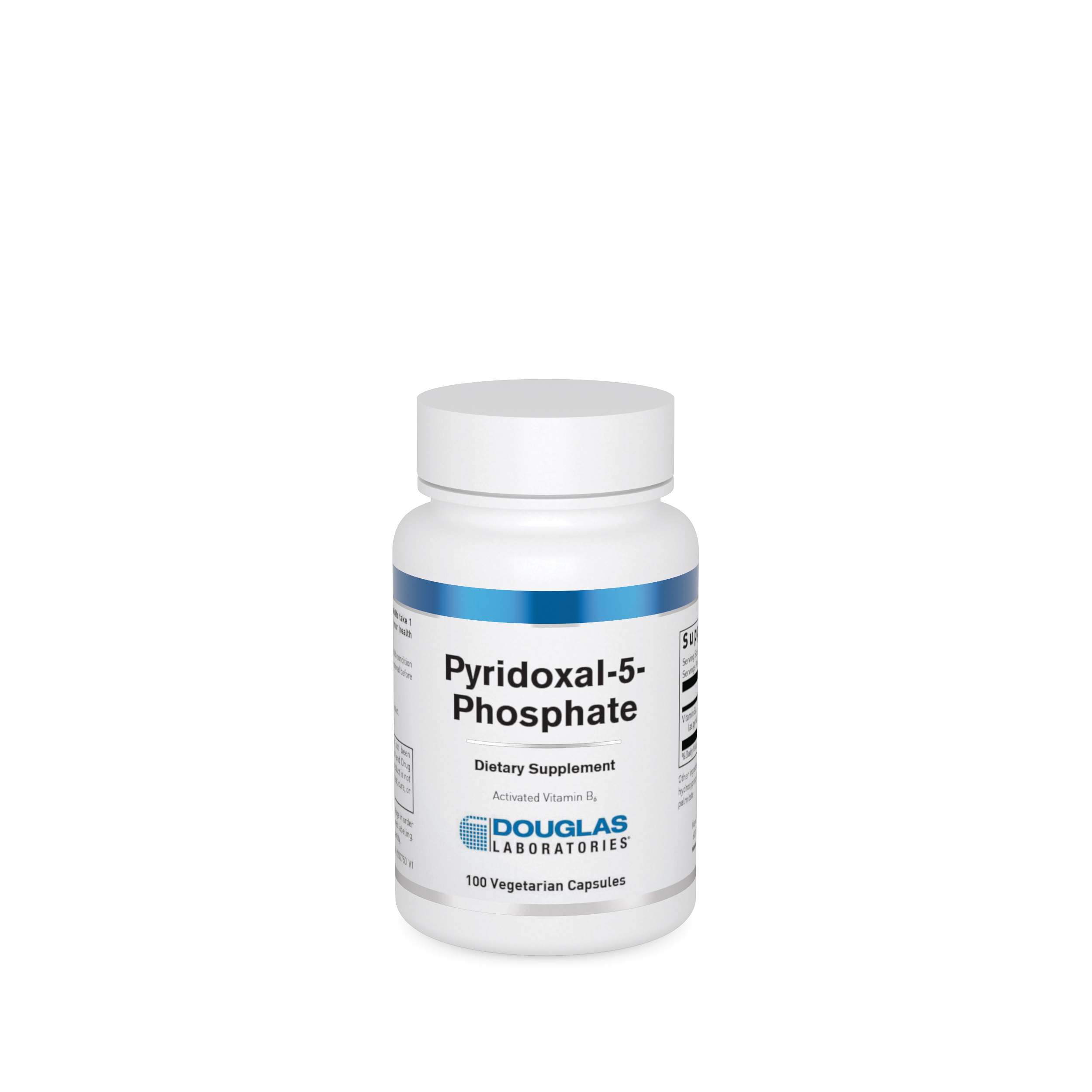 Douglas Labs Pyridoxal 5 Phosphate (P5P) 50mg Vitamin B6 Supplement - 100 Capsules for Nervous System Support & Energy Metabolism - Perfect for Active Lifestyles & Stress Relief