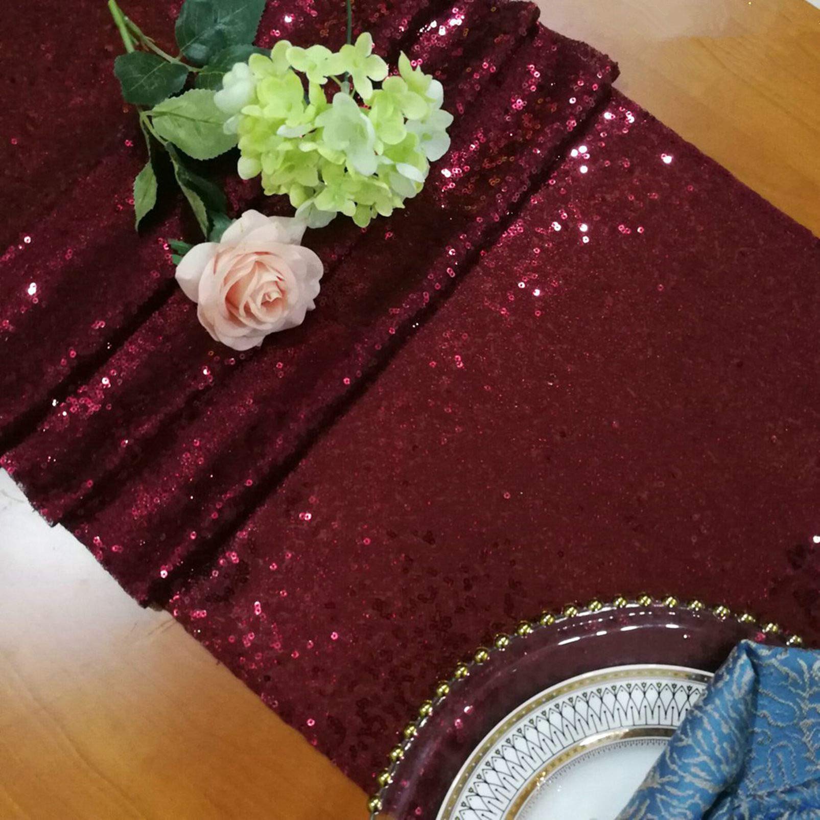 ShinyBeauty Sequin Table Runner 12