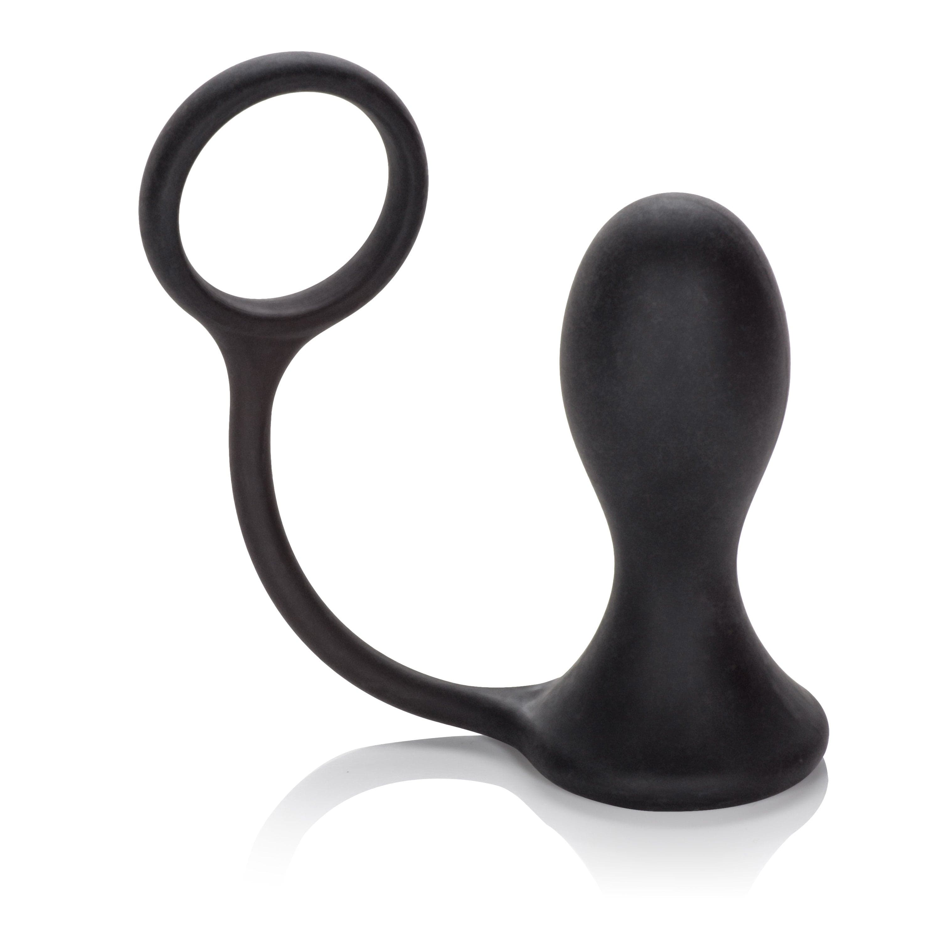 Premium Silicone Prostate Massager with Support Ring - Flexible, Durable & Body-Safe - Perfect for Men's Health & Wellness, Sensual Pleasure & Prostate Therapy
