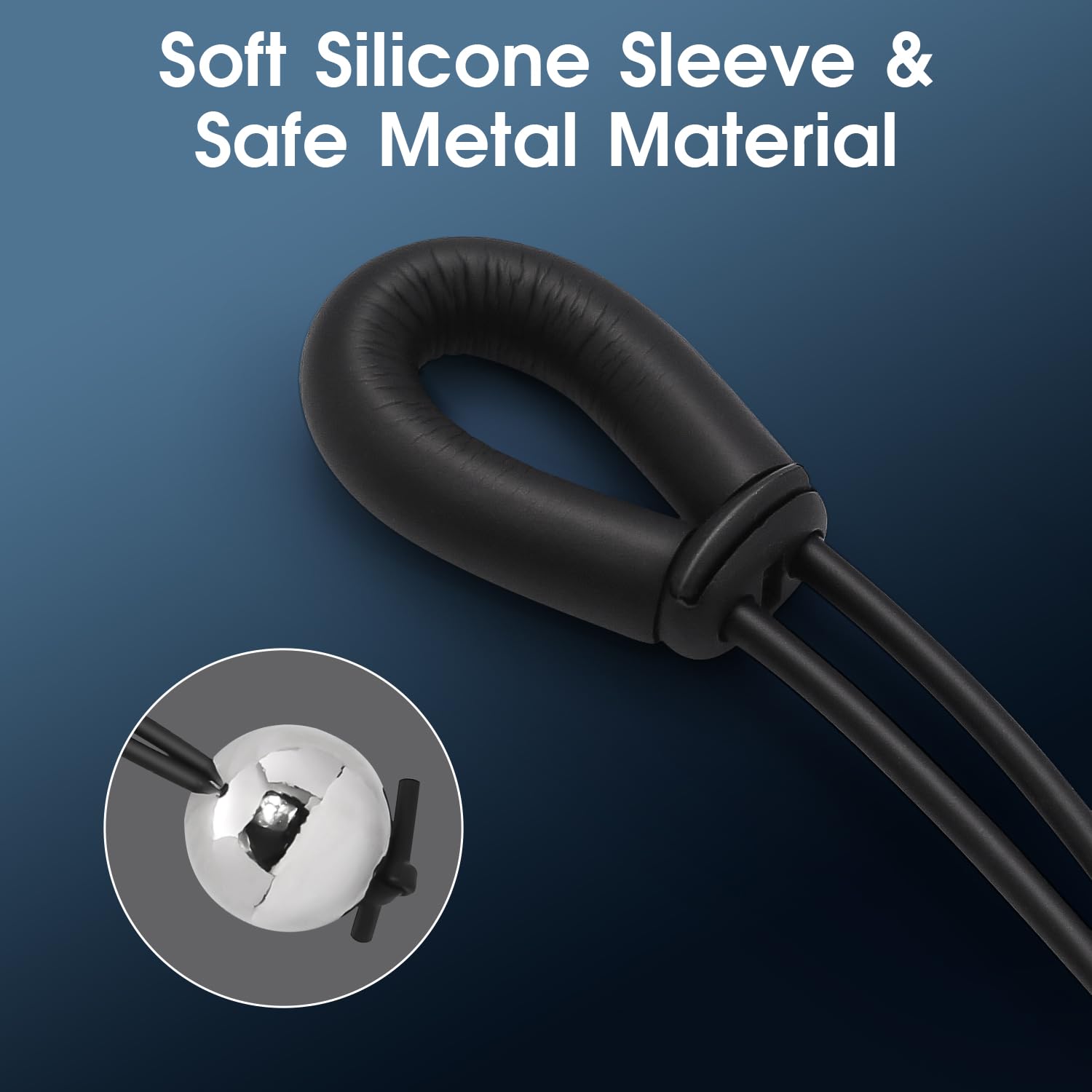6OZ Metal Penis Stretcher - Adjustable Male Enhancement Device for Physical Exercise & Enlargement | Penis Extender Toy for Men | Gym, Bedroom & Private Use (1PC Ball Included)