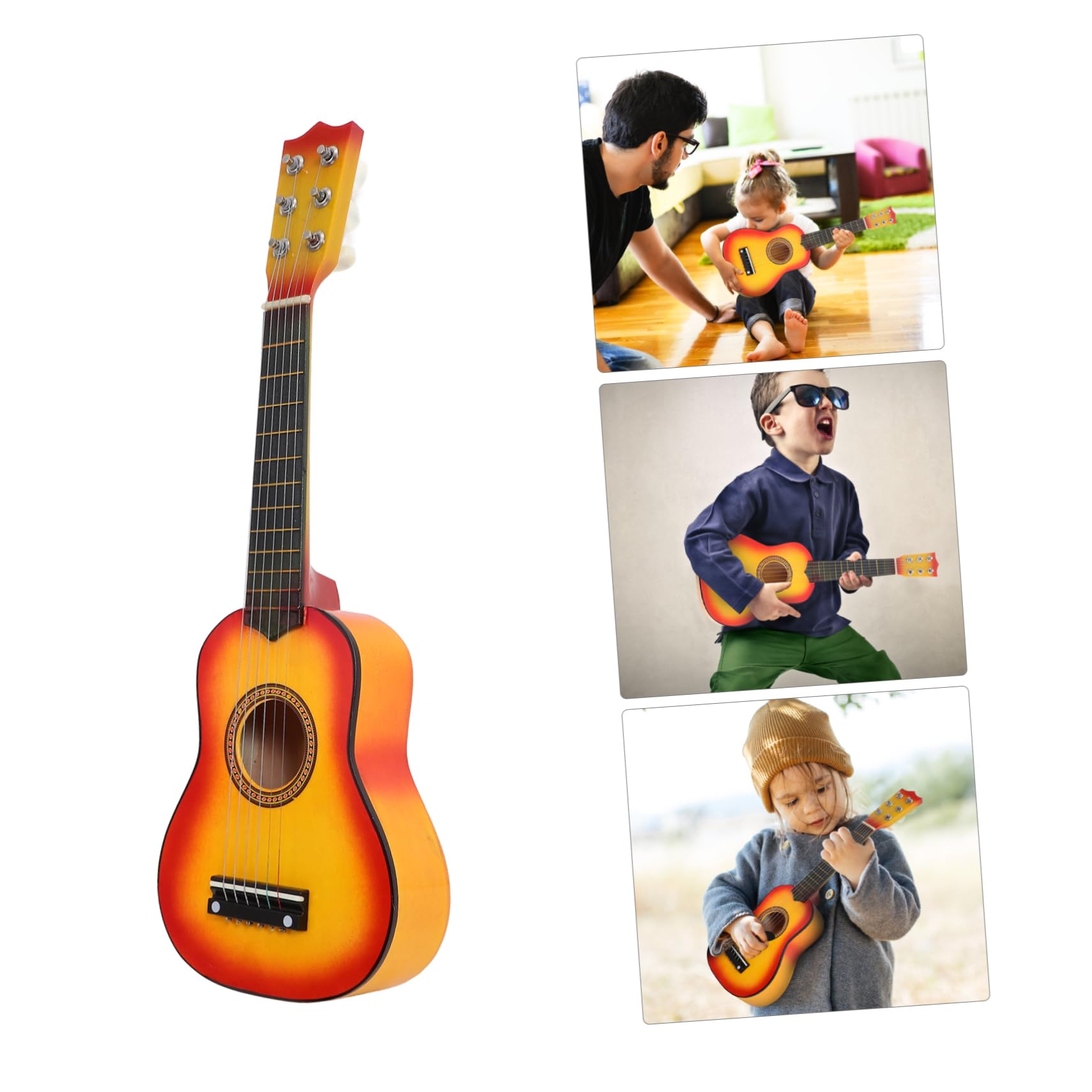ibasenice Kids Guitar Toy - Musical Learning Instrument for Beginners | Perfect for Early Childhood Education & Pretend Play