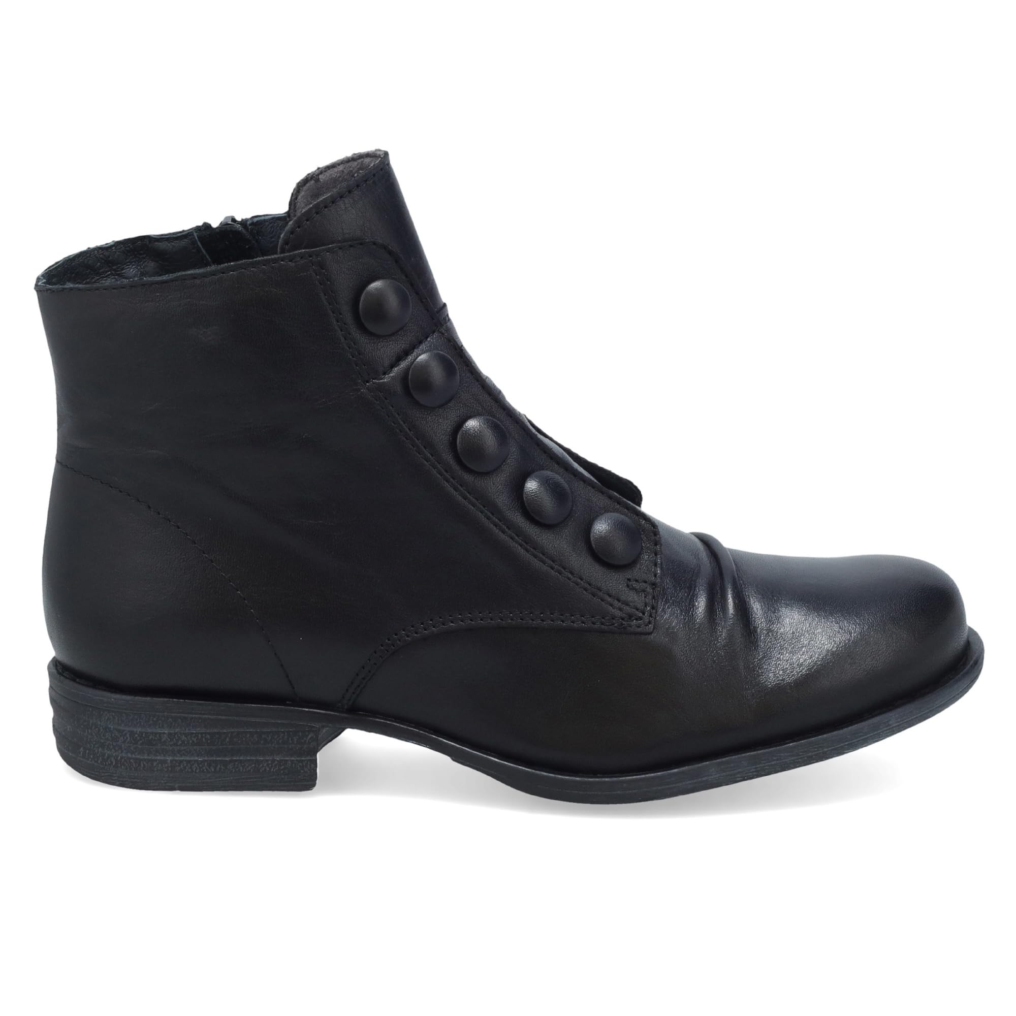 Miz Mooz Louise Women's Ankle Boots - Comfortable Leather Mid-Calf Booties with Block Heel for Fall & Winter | Perfect for Office, Dating & Casual Outfits