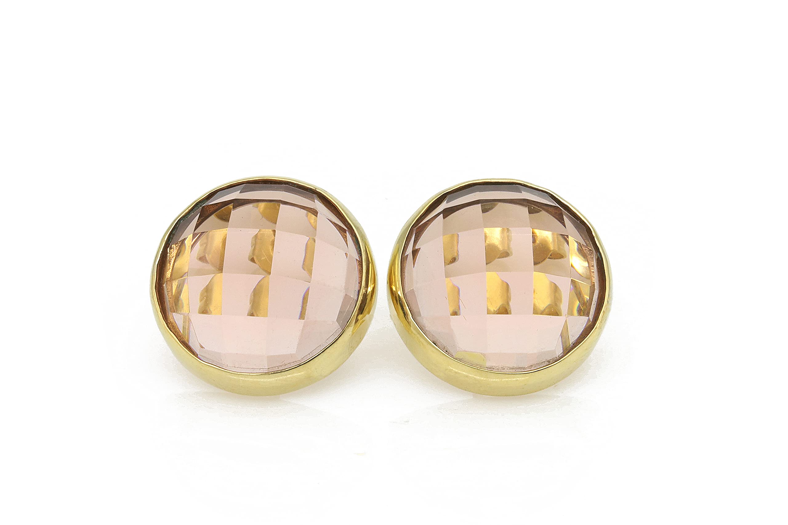Morganite Gemstone Stud Earrings - December Birthstone Jewelry, Bridal Earrings & Unique Engagement Gifts for Her | Perfect for Weddings, Anniversaries & Special Occasions