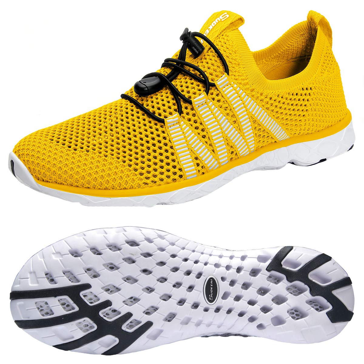SUOKENI Women's Quick Dry Slip On Water Shoes - Lightweight Aqua Shoes for Beach, Pool, Surfing & Water Sports | Perfect for Swimming, Kayaking & Outdoor Activities