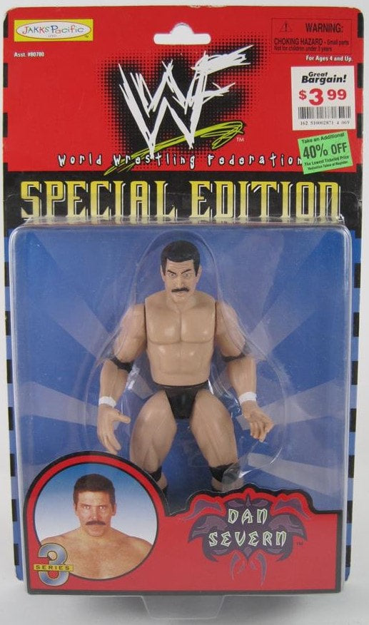 1999 WWF Jakks Pacific Special Edition Series 3 Dan Severn Wrestling Action Figure - Exclusive Collectible for WWE Fans & Toy Collectors - Perfect for Display, Gifts, and Nostalgic Wrestling Memorabilia