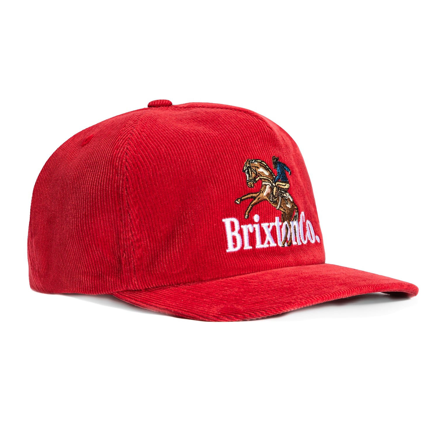 Brixton Inwood Snapback Hat - Adjustable Red Baseball Cap for Men & Women | Perfect for Outdoor Sports, Casual Wear & Street Fashion