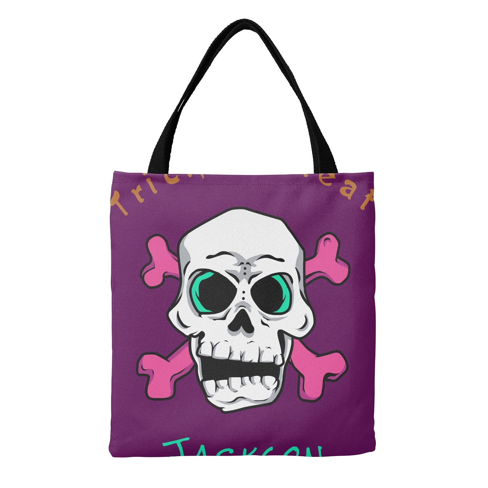 Personalized Custom Tote Bags with Name - Halloween Shopping Bags & Unique Gift Ideas for Women - Perfect for Grocery Shopping, Beach Trips & Everyday Use