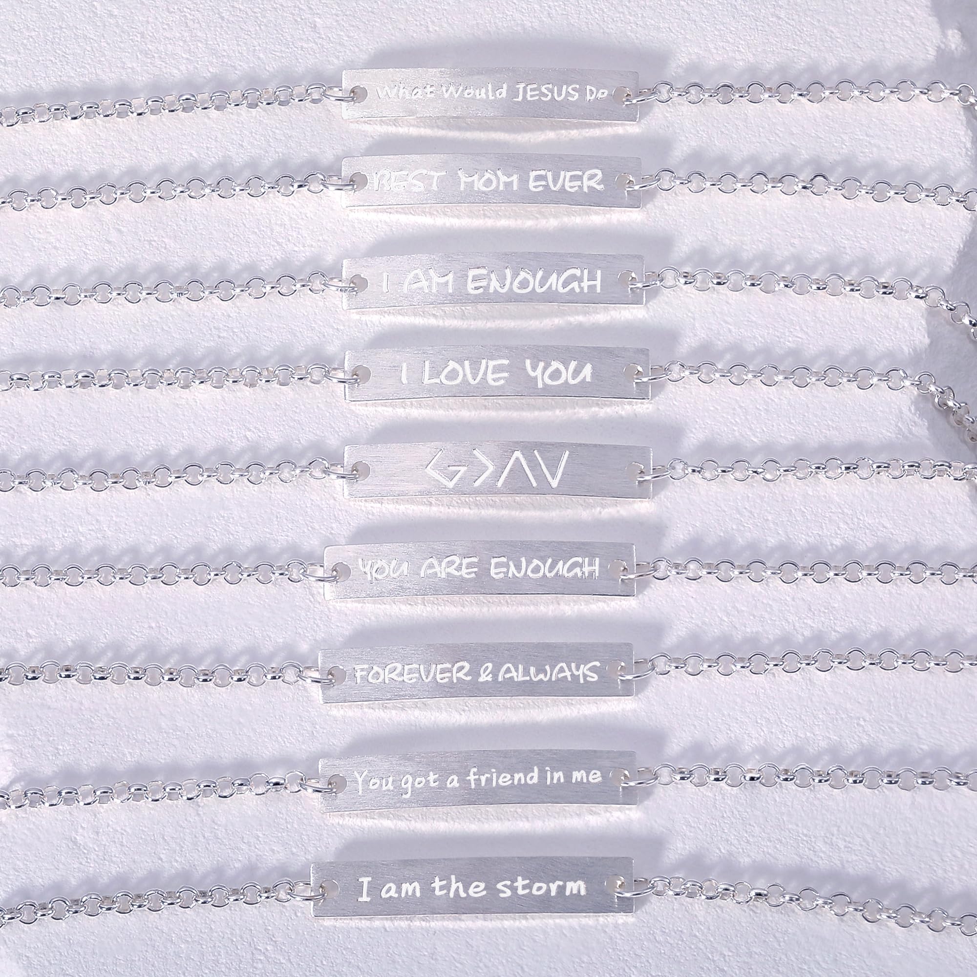 Faith Over Fear Bracelet for Women - 925 Sterling Silver Engraved Bible Verse Bracelet, Inspirational Christian Jewelry Gift for Her | Perfect for Daily Wear, Church, Prayer & Spiritual Encouragement by ALiLuYa