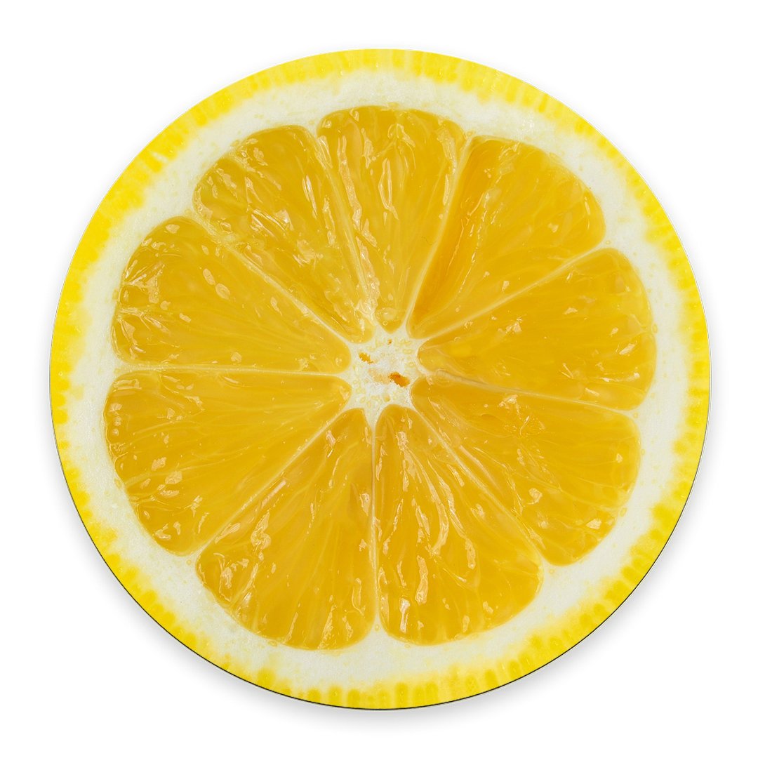 Lemon Slice Mouse Pad - Tropical Fruit Design, Vegan & Eco-Friendly, Funny Food-Themed Mousepad for Office, Gaming, and Home Workspace Use