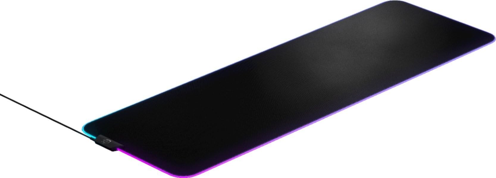 SteelSeries Aerox 9 Wireless Gaming Mouse - Ultra Lightweight for MMOs/MOBAs (89g) - 18 Programmable Buttons - Bluetooth/2.4GHz - Perfect for Competitive Gaming & Esports - QcK Prism Cloth XL Gaming Mouse Pad (XL Size) - Ideal for PC & Laptop Gaming Setups