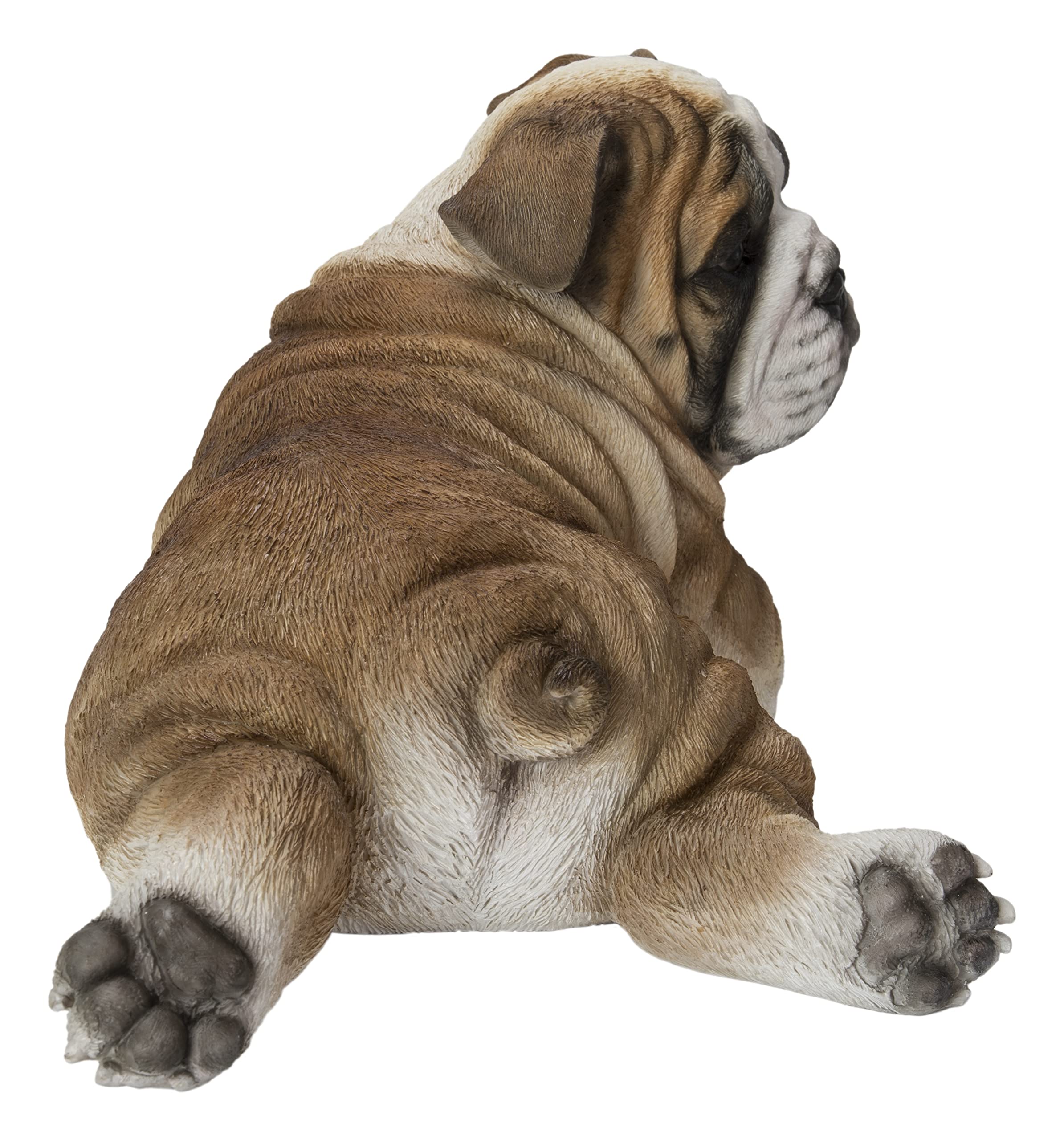 Hi-Line Gift Lying Bulldog Pup - Realistic Sleeping Bulldog Statue - Home Decor, Office Desk Ornament, Garden Decor - Perfect for Dog Lovers & Unique Gift Ideas