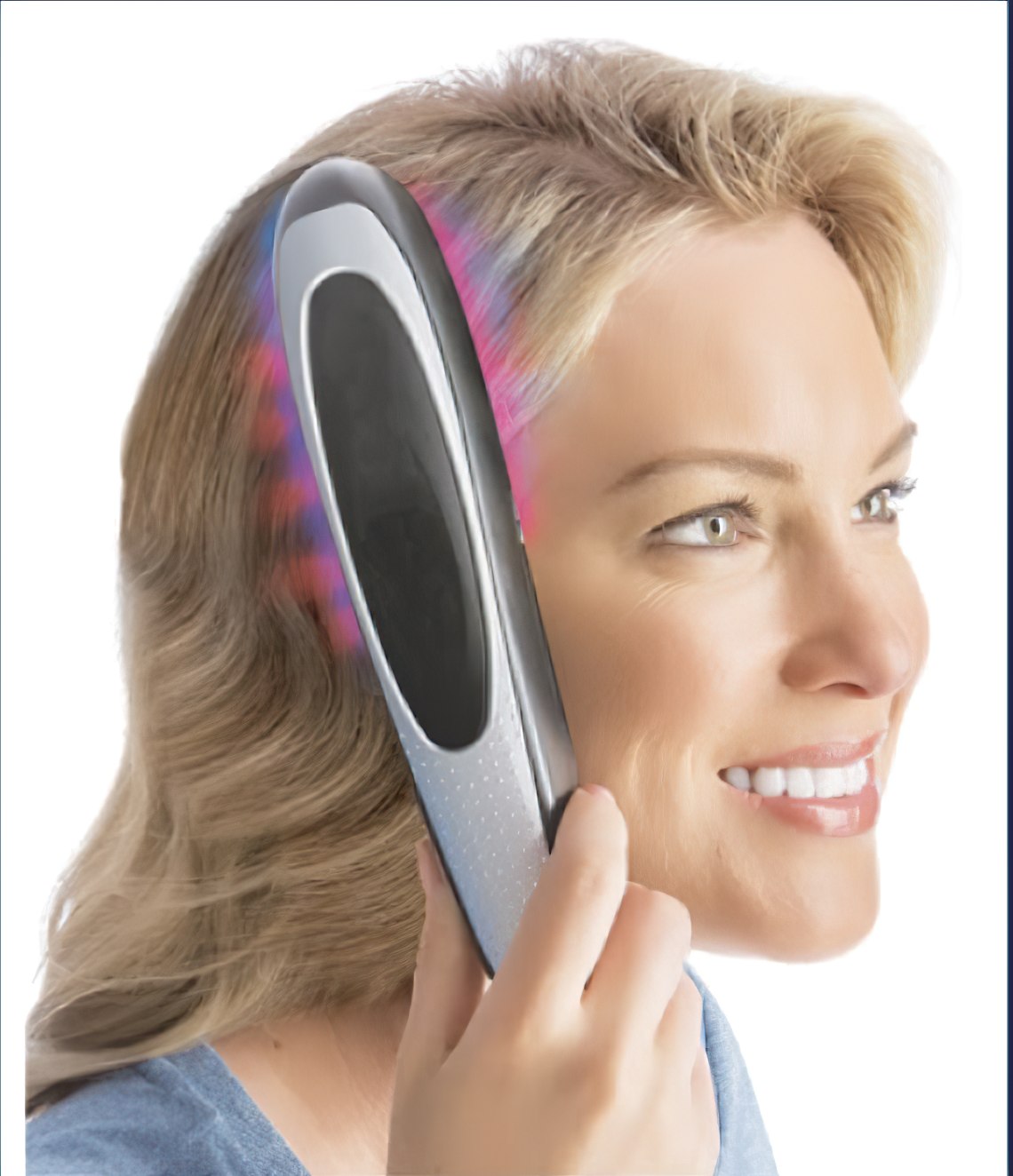 IGIA Scalp Massage Brush for Hair Growth - Electric Light Therapy Hair Brush with 3D Kneading Nodes for Thicker, Healthier Hair - Perfect for Home Use, Relaxation & Hair Care Routine