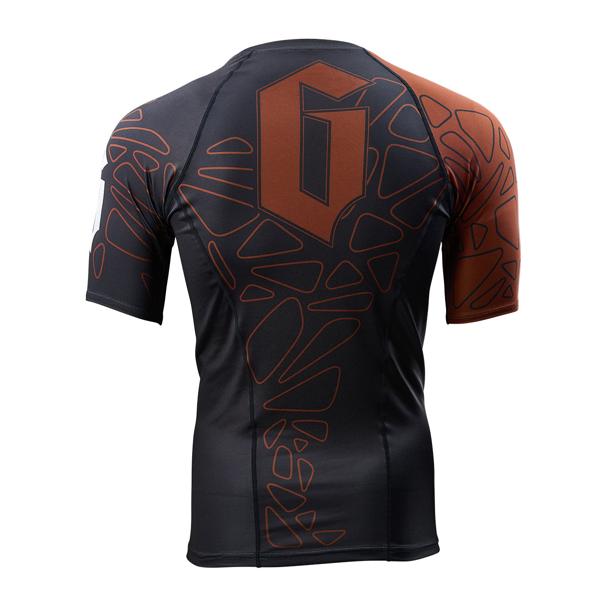 Gameness Men's Short Sleeve Pro Ranked Rash Guard - BJJ MMA Training Shirt for Grappling, Jiu-Jitsu & Combat Sports - Moisture Wicking & UV Protection