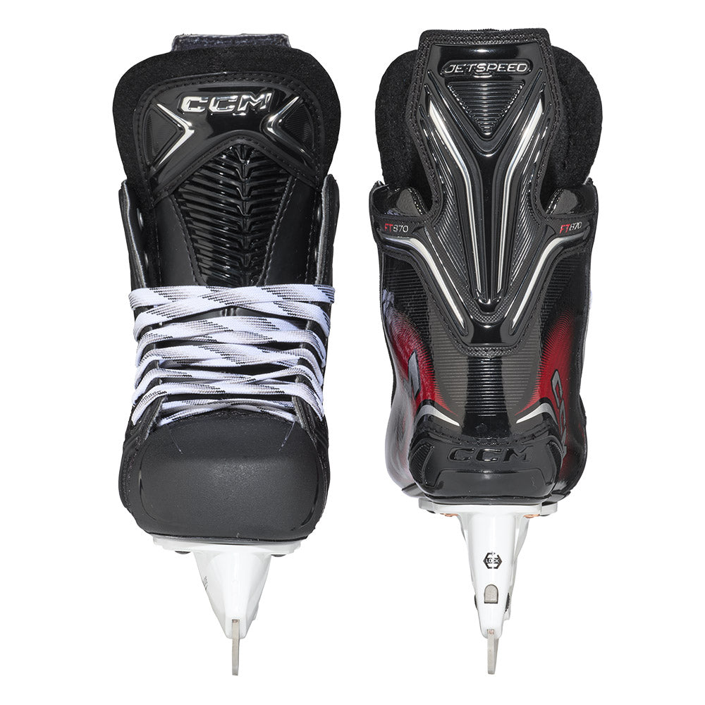 CCM Jetspeed FT870 Junior Ice Hockey Skates for Boys & Girls - Lightweight Performance Skates for Youth Hockey Players - Perfect for Ice Rink Training & Games