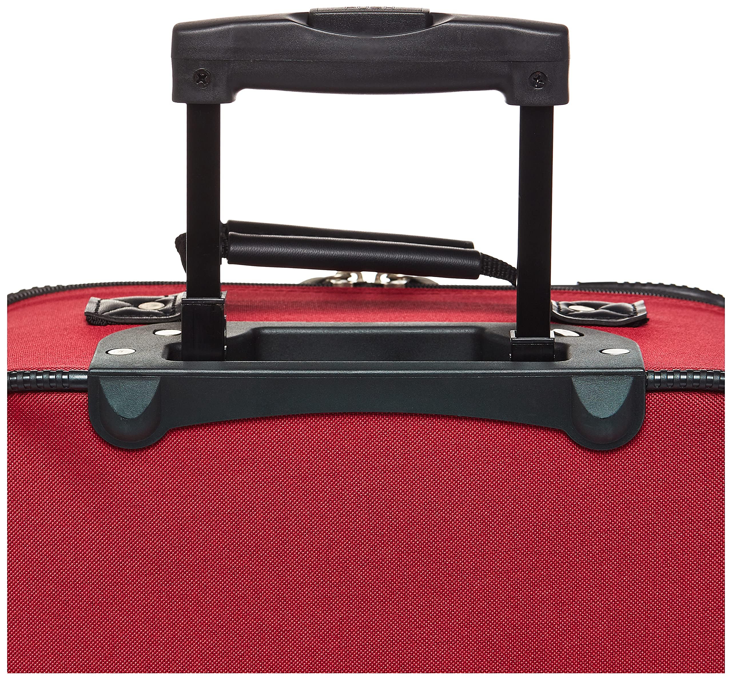 American Tourister Fieldbrook XLT Softside Upright Luggage 3-Piece Set - Red/Black (BB/21/25) | Lightweight Durable Suitcase for Air Travel, Business Trips & Family Vacations