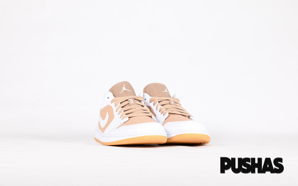 Air Jordan 1 Low 'Hemp White' Sneakers - Men's Basketball Shoes for Casual Wear & Street Style Fashion - Perfect for Everyday Outfits, Gym, and Urban Lifestyle