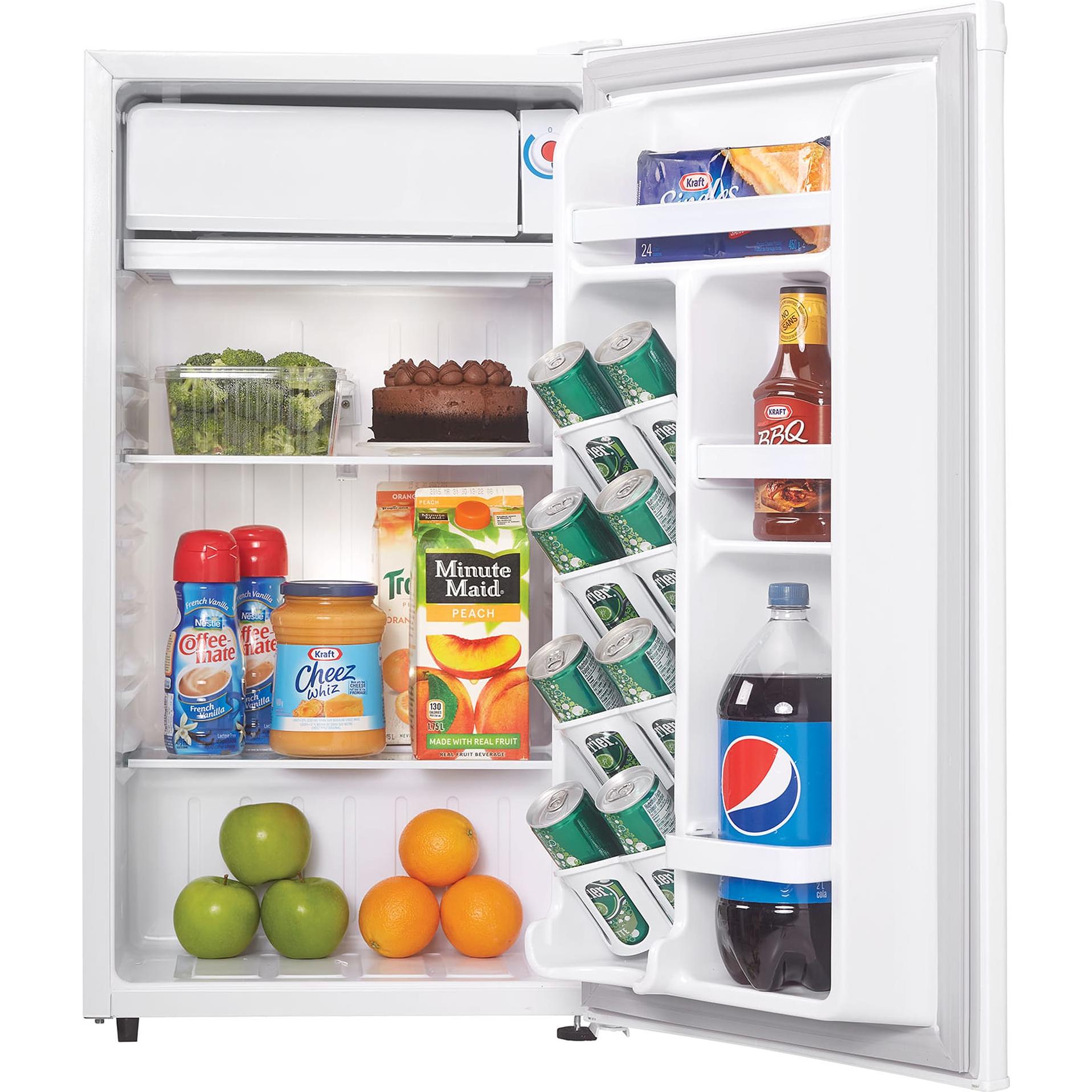Danby 3.2 cu ft Compact Refrigerator 18 Inch Wide - Energy Efficient Mini Fridge for Dorm, Office, Bedroom or Apartment - Perfect for Beverages, Snacks & Small Spaces (Model DCR032A2WDD)