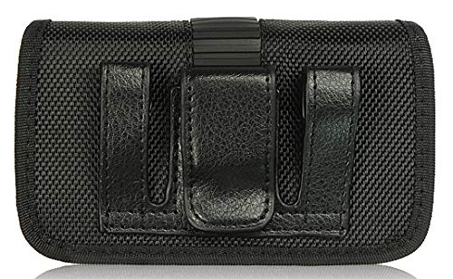 Durable Black Nylon Pouch Case with Belt Loop & Clip for TeleEpoch AT&T Cingular Flip Phone M3620 - Perfect for Outdoor Activities, Work & Everyday Protection
