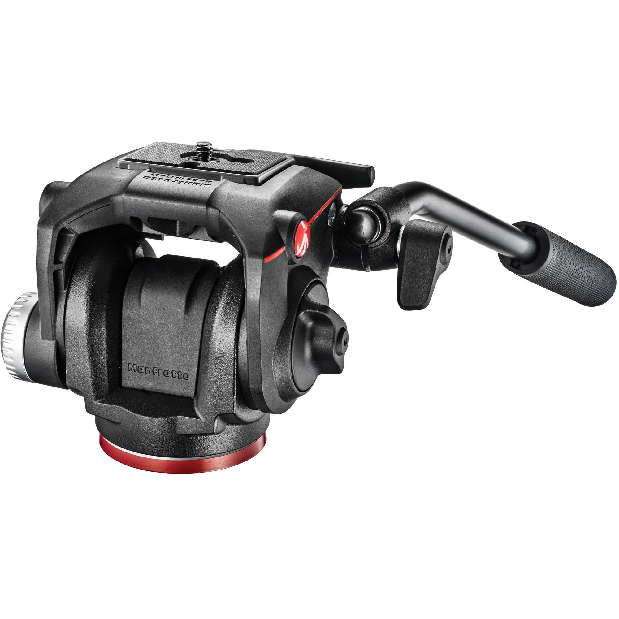 Manfrotto MHXPRO-2W XPRO Fluid Video Head with Fluidity Selector - 2 ZAYKIR Quick Release Plates Included - Professional Camera Tripod Head for DSLR, Mirrorless & Video Cameras - Perfect for Filmmaking, Vlogging & Photography