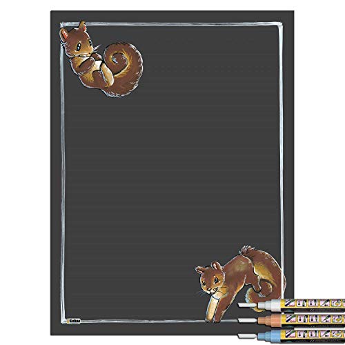 Squirrel With 3 Pastel Markers
