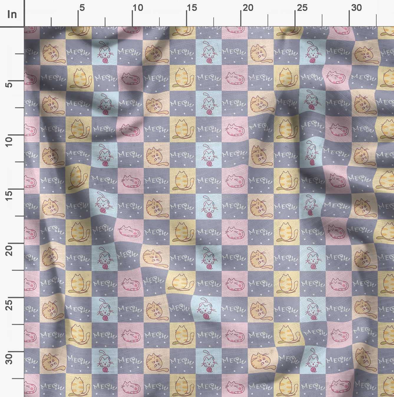 Soimoi Moss Georgette Gray Fabric by The Yard - 42 Inch Wide Textured Animal Print Fabric with Cat Design for Fashion Sewing, DIY Crafts & Home Decor - Lightweight Draping Material for Dresses, Curtains & Quilting