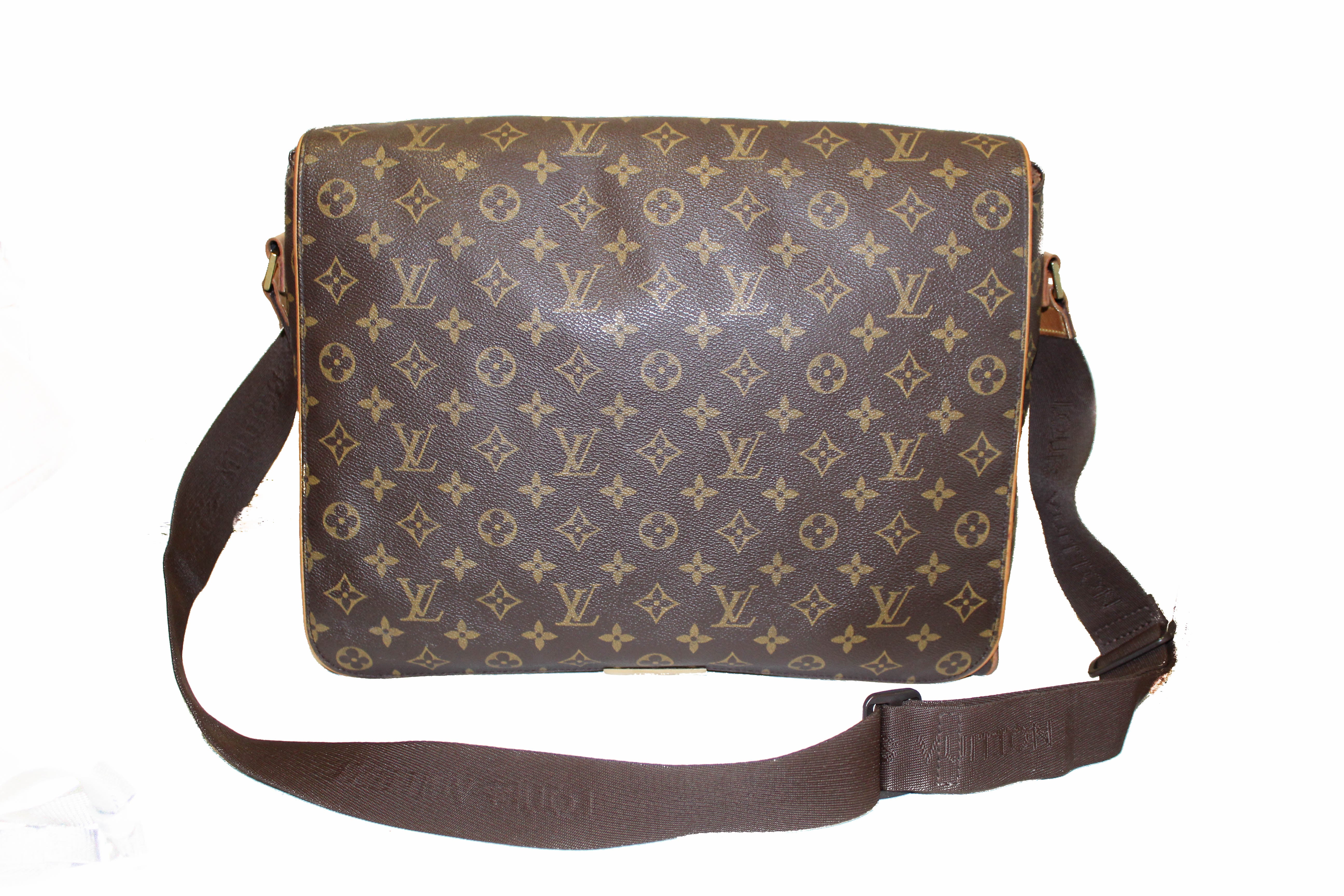 Authentic Louis Vuitton Classic Monogram Abbesses Messenger Bag for Women | Genuine Leather Crossbody Purse | Perfect for Work, Travel & Everyday Use
