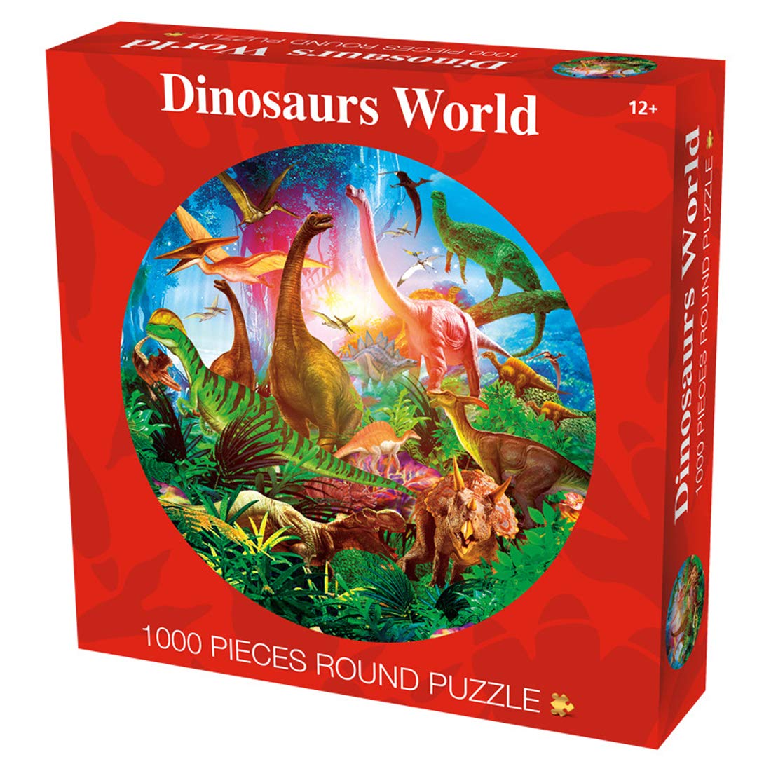 1000-Piece Dinosaur World Jigsaw Puzzle - Challenging Family Board Game for Adults & Kids | Educational Toy, Brain Teaser, Home Entertainment, Party Activity, Gift Idea