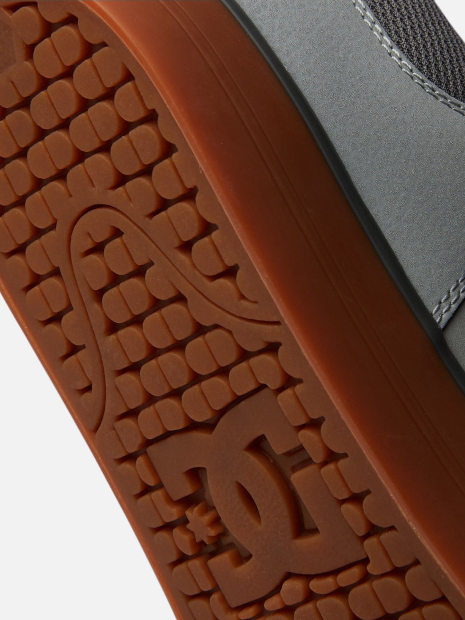 DC Pure Grey Brown Skate Shoes for Men & Women - Comfortable Sneakers for Skateboarding, Casual Wear & Street Fashion