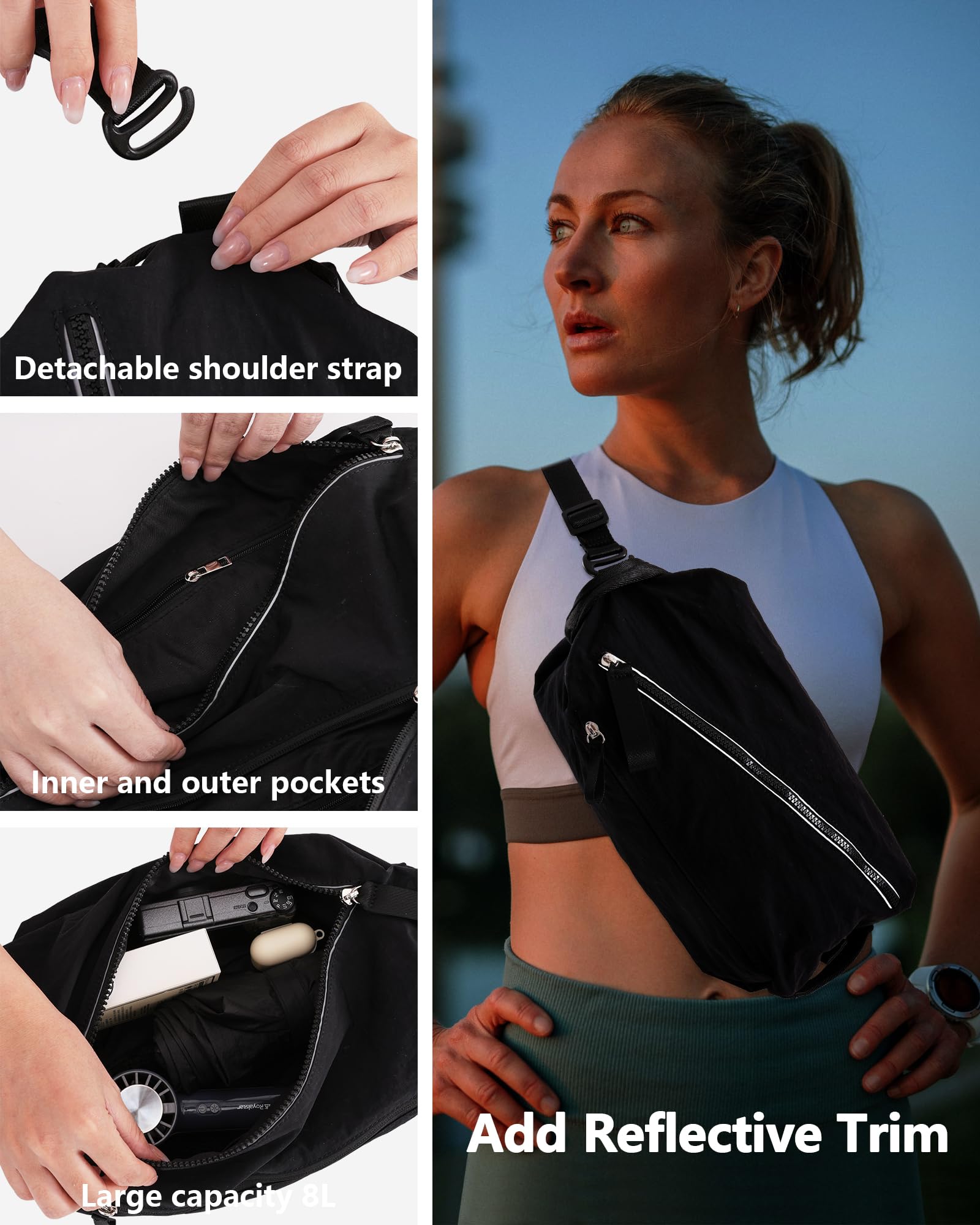 BAPHITY Small Gym Bag for Women & Men - Lightweight Waterproof Duffle Crossbody Weekender Bag, 3-in-1 Mini Sport Sling Backpack for Gym, Workout, Swimming, Yoga & Travel - Lavender (8L) | Perfect for Fitness Enthusiasts & Daily Commuters