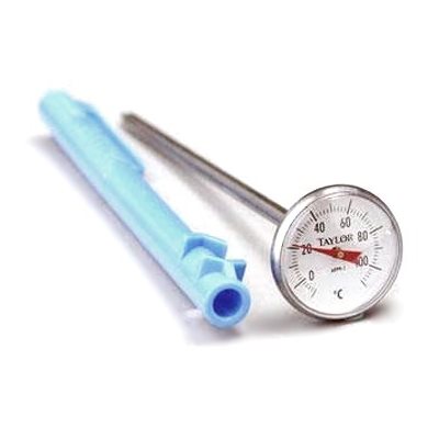 Taylor Dial Pocket Thermometer - Digital Food & Meat Thermometer with C°/F° Mode (10° to 110°C) - Perfect for Cooking, Grilling, and Home Kitchen Use