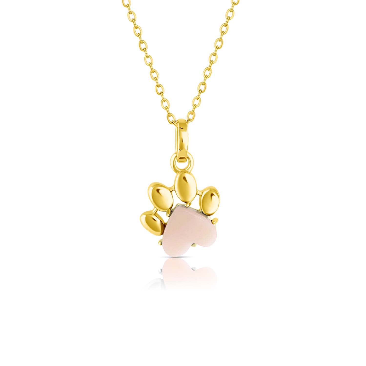 Turquoise Heart-Shaped Paw Print Charm Necklace for Women - Perfect Gift for Pet Lovers & Animal Enthusiasts | Ideal for Birthdays, Anniversaries & Everyday Wear