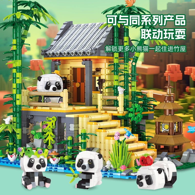 JESTAR 59093 Bamboo House Building Blocks Set - 1945 PCS Creative DIY Toy for Kids & Adults - Perfect for Home Decoration, Gift Giving & Relaxing Playtime