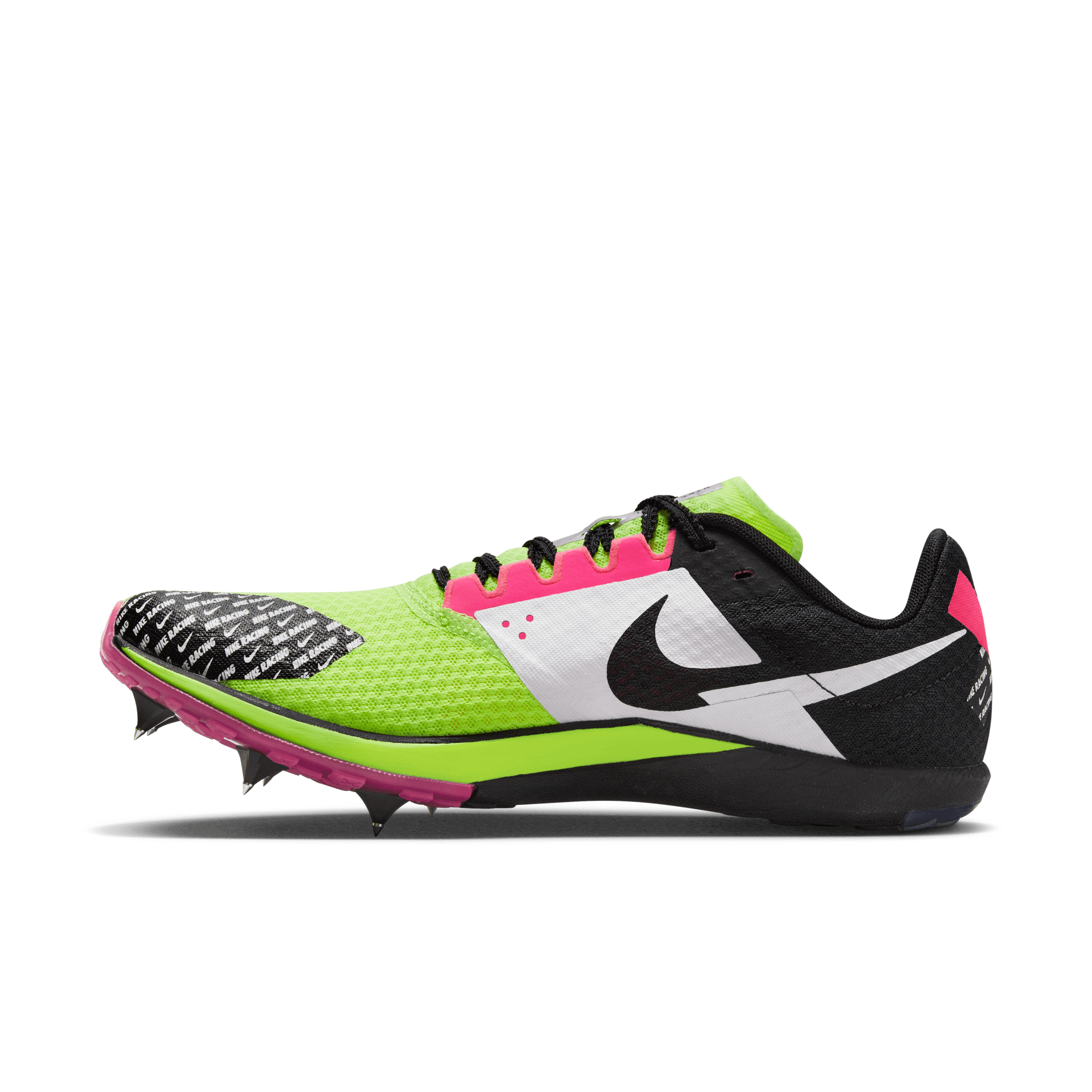 Unisex Nike Zoom Rival XC 6 Running Shoes - Lightweight Track & Cross Country Spikes for Men & Women (700 Volt/White Black Hyper Pink) - Perfect for Sprinting, Training & Competitive Racing