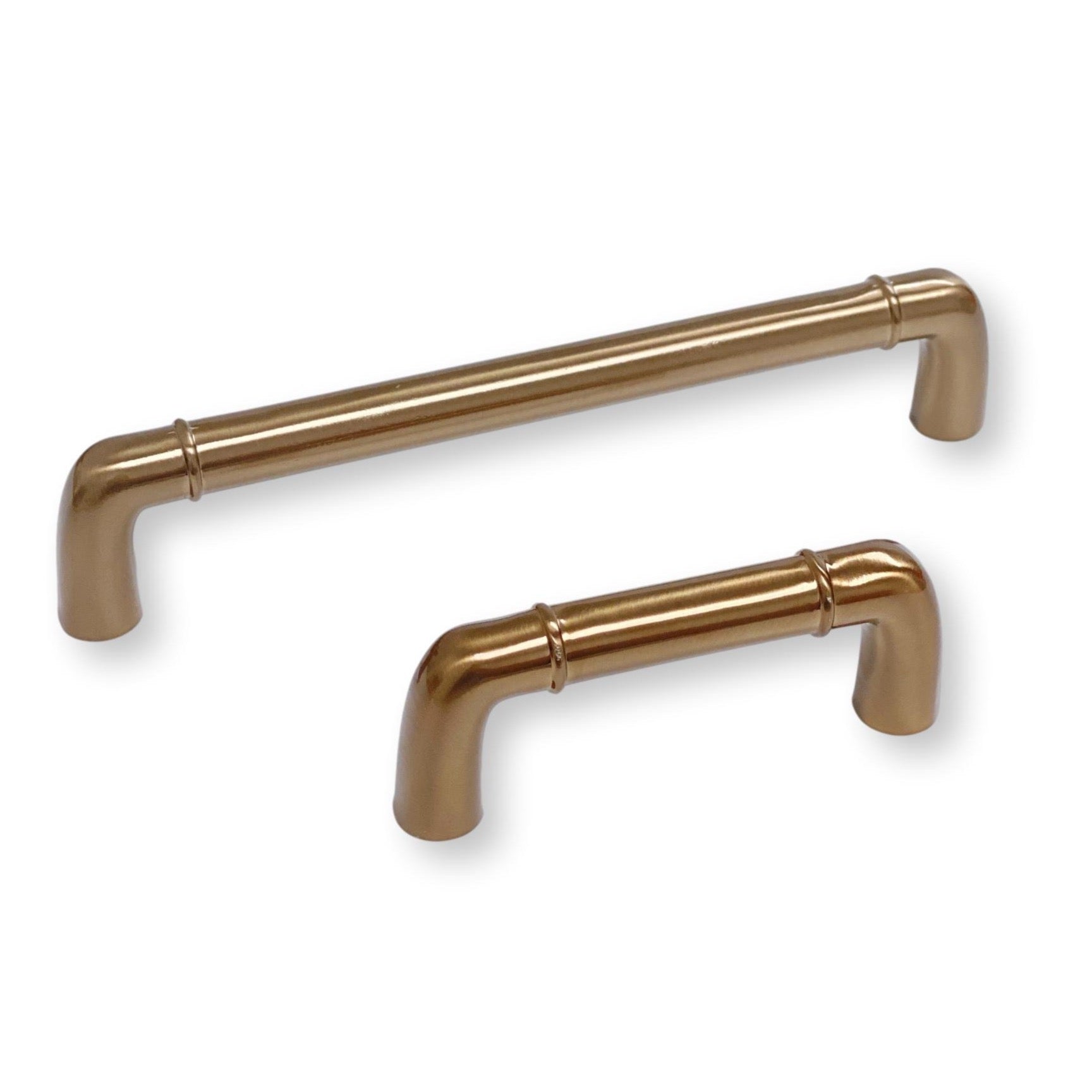 Round Mina Champagne Bronze Drawer Pulls - Vintage Cabinet Handles for Dresser, Kitchen Cabinets & Furniture - Set of 10 (25mm Hole Centers) - Perfect for Home Renovation & DIY Projects