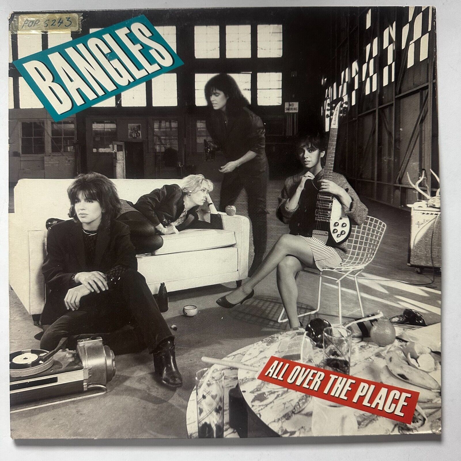 Bangles All Over the Place Vinyl Record LP (1984 Europe CBS 26015) - Vintage Collectible Music for Audiophiles & 80s Retro Decor