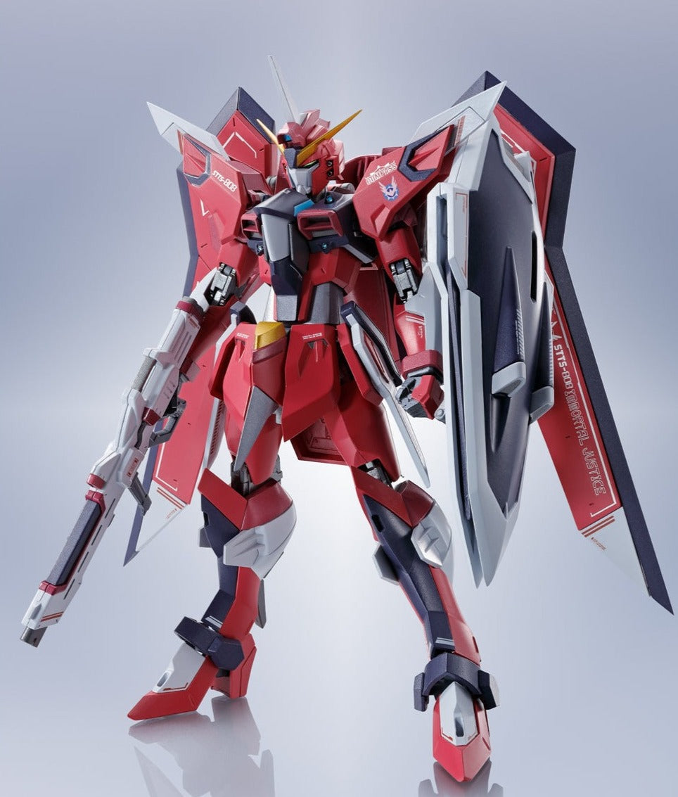 Bandai Metal Robot Spirits Gundam Seed Freedom STTS 808 Immortal Justice Gundam Action Figure - High-Quality Collectible Model Kit for Anime Fans & Display | Perfect for Gundam Collections, Anime Decor, and Action Figure Enthusiasts