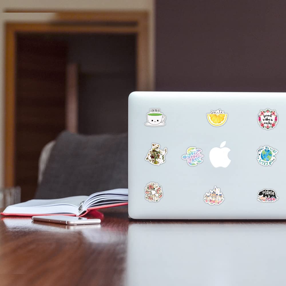 50PCS Cute Cartoon Stickers Pack - Trendy Vinyl Decals for Laptop, MacBook, Water Bottle, Luggage, Snowboard & Bicycle | Waterproof Durable Stickers for Kids & Teens Room Decor, School Supplies & DIY Crafts