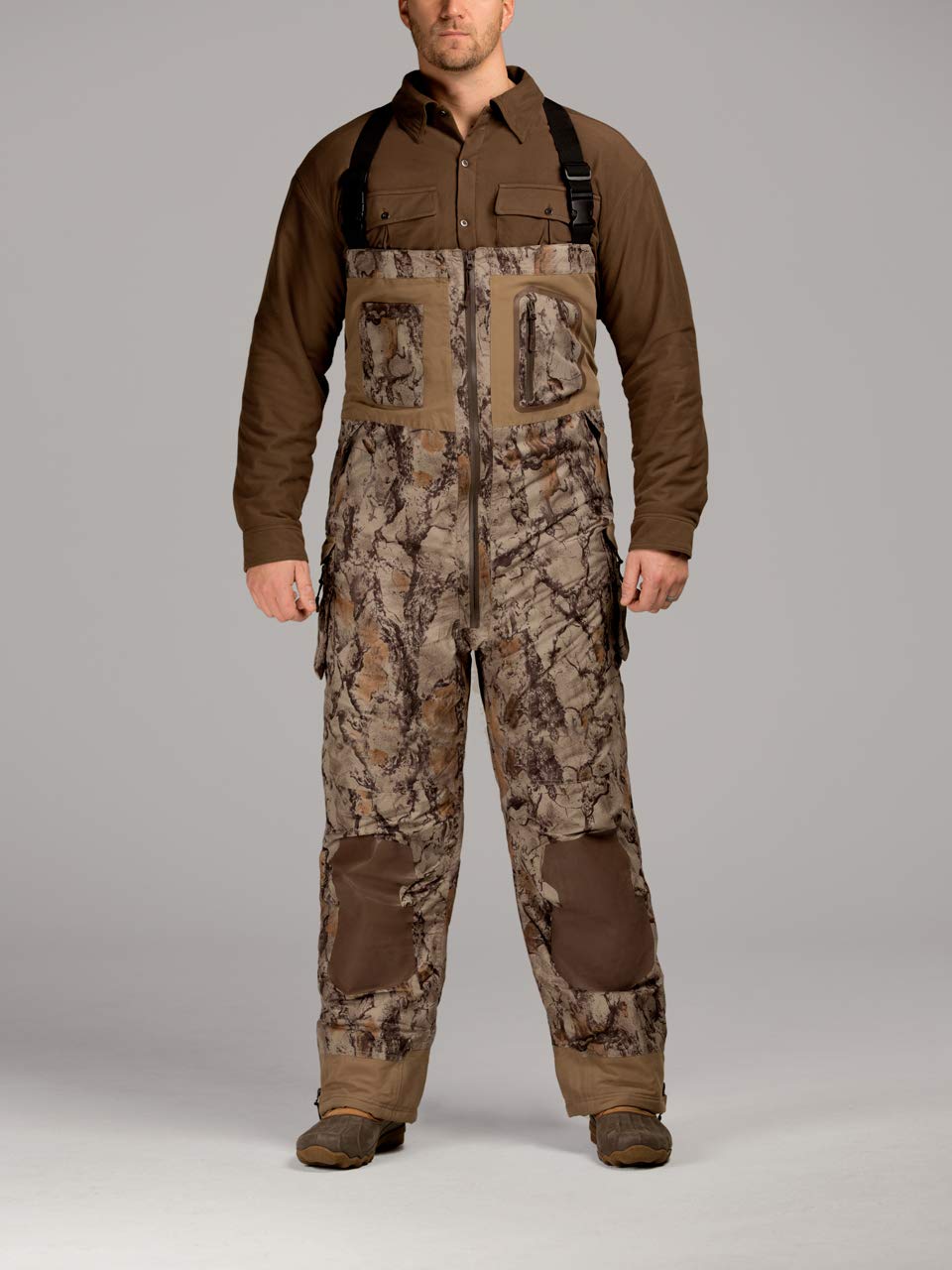 Natural Gear Ultimate Insulated Camouflage Duck Hunting Bib Overalls - Waterproof & Warm Hunting Pants for Cold Weather Waterfowl Hunting | Ideal for Marsh, Field & Blind Hunting