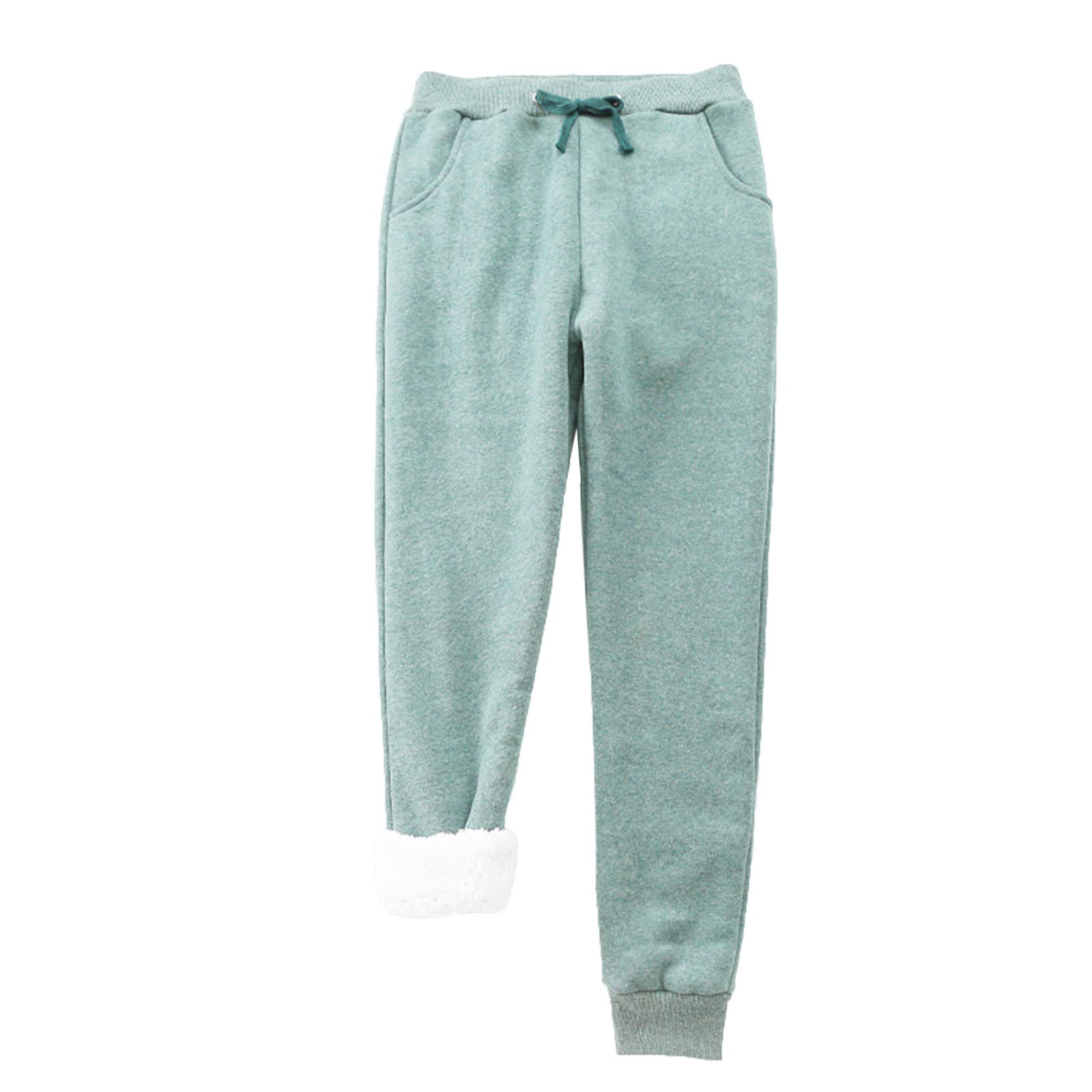 Women's Winter Fleece-Lined Sweatpants - Warm Sherpa Lined Joggers for Running, Yoga & Outdoor Activities | Cozy Athletic Pants for Cold Weather