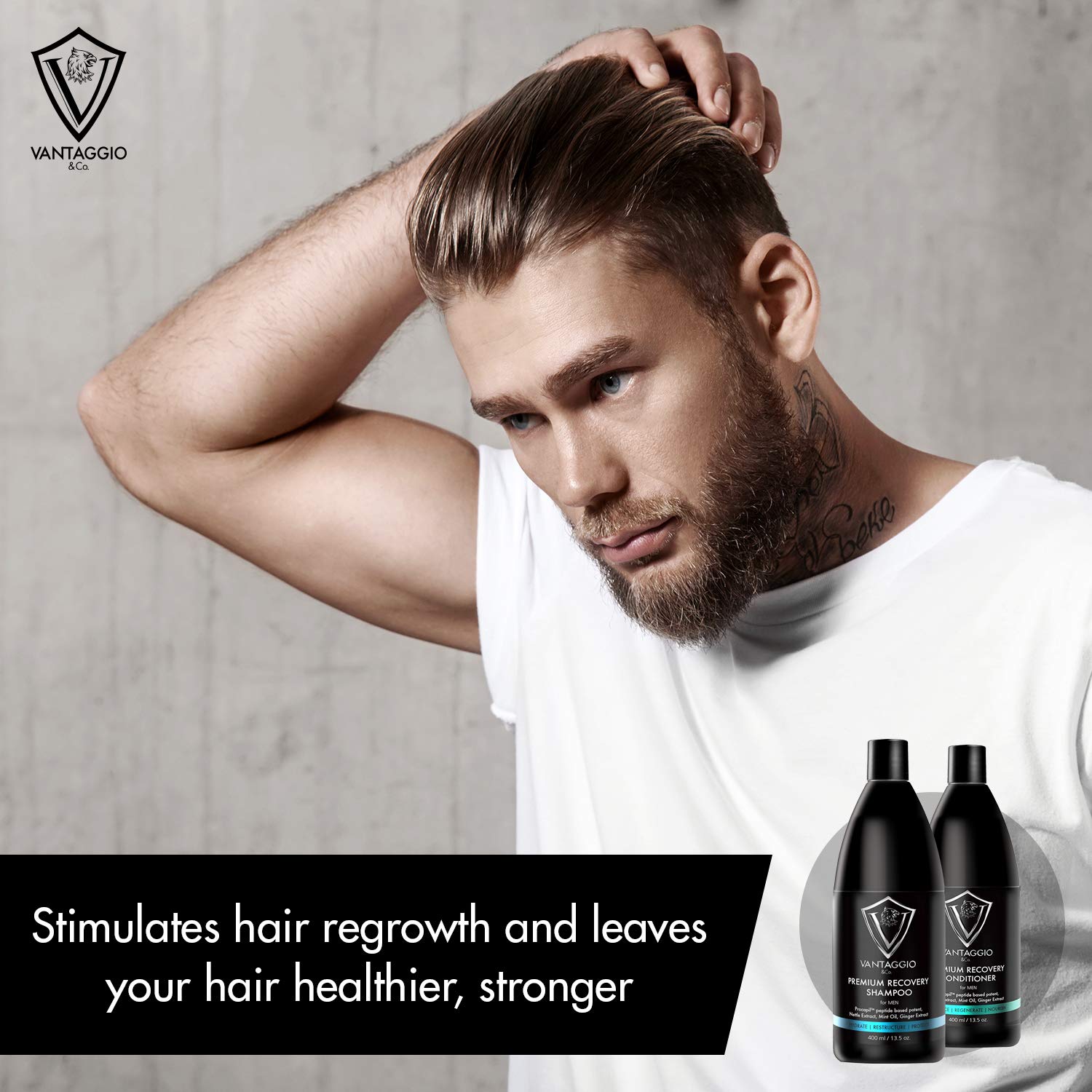 Premium Shampoo & Conditioner Set for Hair Loss Treatment - Stimulates Hair Growth & Thickening with Procapil & DHT Blocker - Fights Thinning Hair & Alopecia - Ideal for Daily Hair Care Routine & Scalp Health Maintenance