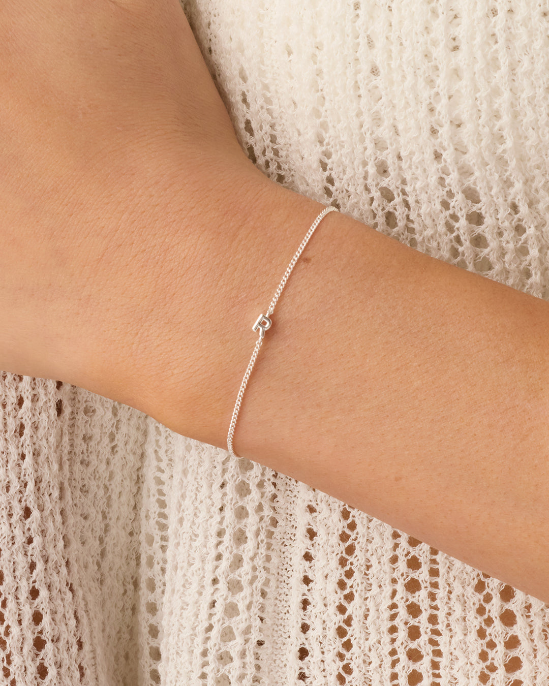 Wilder Mini Alphabet Bracelet - Personalized Initial Letter Bracelet for Women & Girls - Trendy Stackable Jewelry for Everyday Wear & Gifts