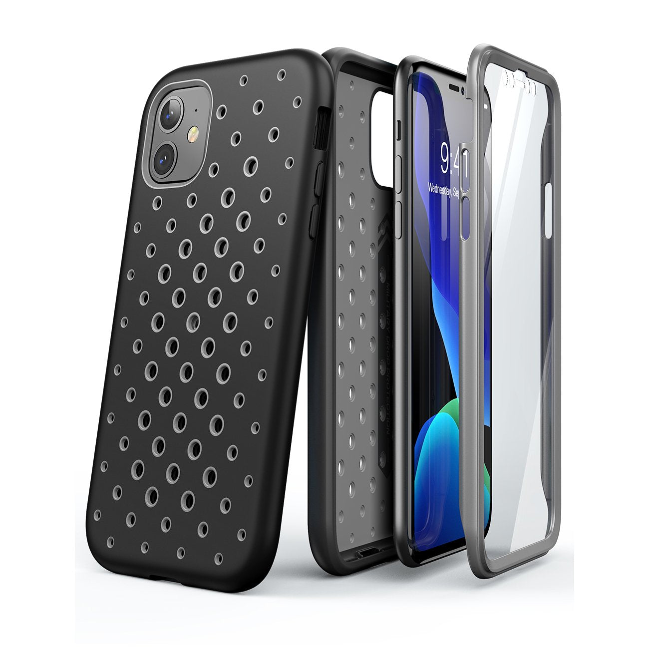 iPhone 11 Case 6.1 Inch - Unicorn Beetle Sport Rugged Protective Cover with Shock Absorption | Perfect for Running, Gym Workouts & Outdoor Activities (Black)