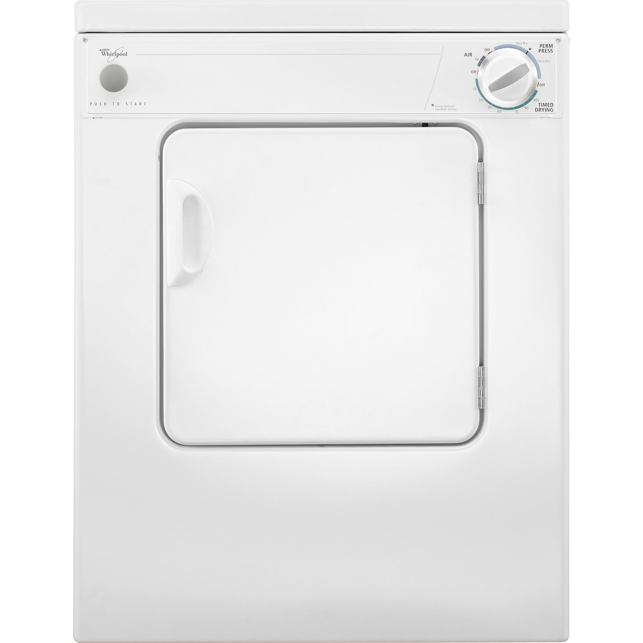Whirlpool LDR3822PQ Electric Dryer - White on White Finish | Energy Efficient, Large Capacity Laundry Appliance for Home & Apartment Use