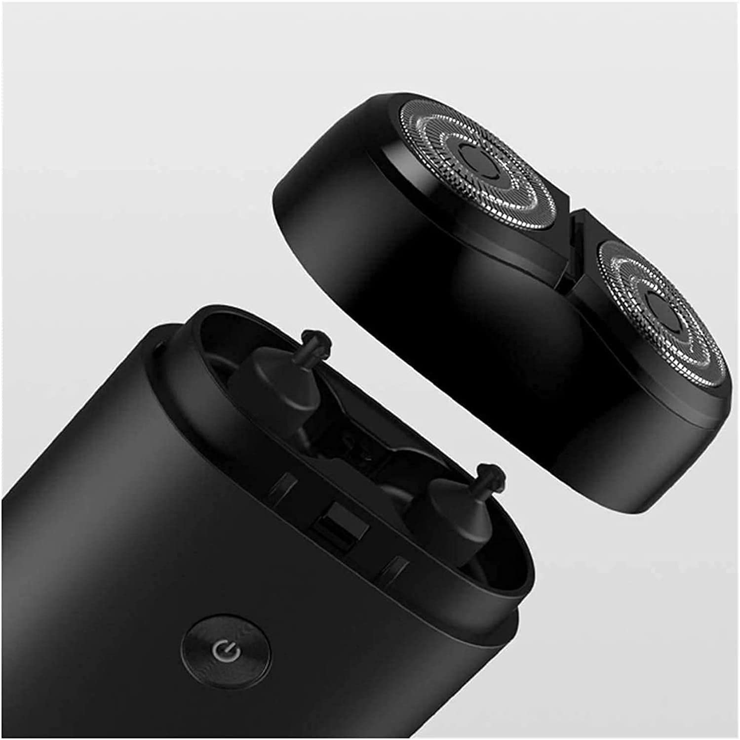 Portable Rechargeable Mini Electric Shaver for Men - Rotary Shaver & Trimmer, Wet/Dry Use, Travel-Friendly - Perfect for Business Trips, Gym, and Daily Grooming