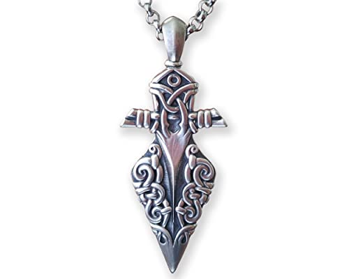 Odin Spear Pendant V1 - Silver